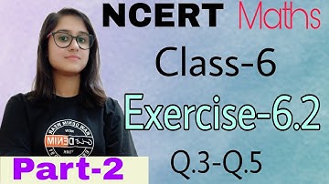class 6 NCERT Maths Chapter 6 Integers Exercise-6.2 part-2 (Q.3-Q.5)