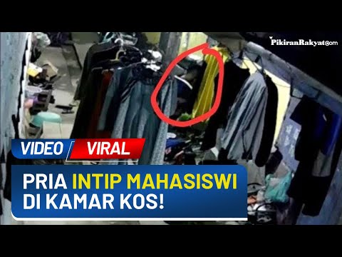 Viral! Video Pria Terekam CCTV Intip Mahasiswi yang Tidur di Kosan, Netizen: Idaman Polsek