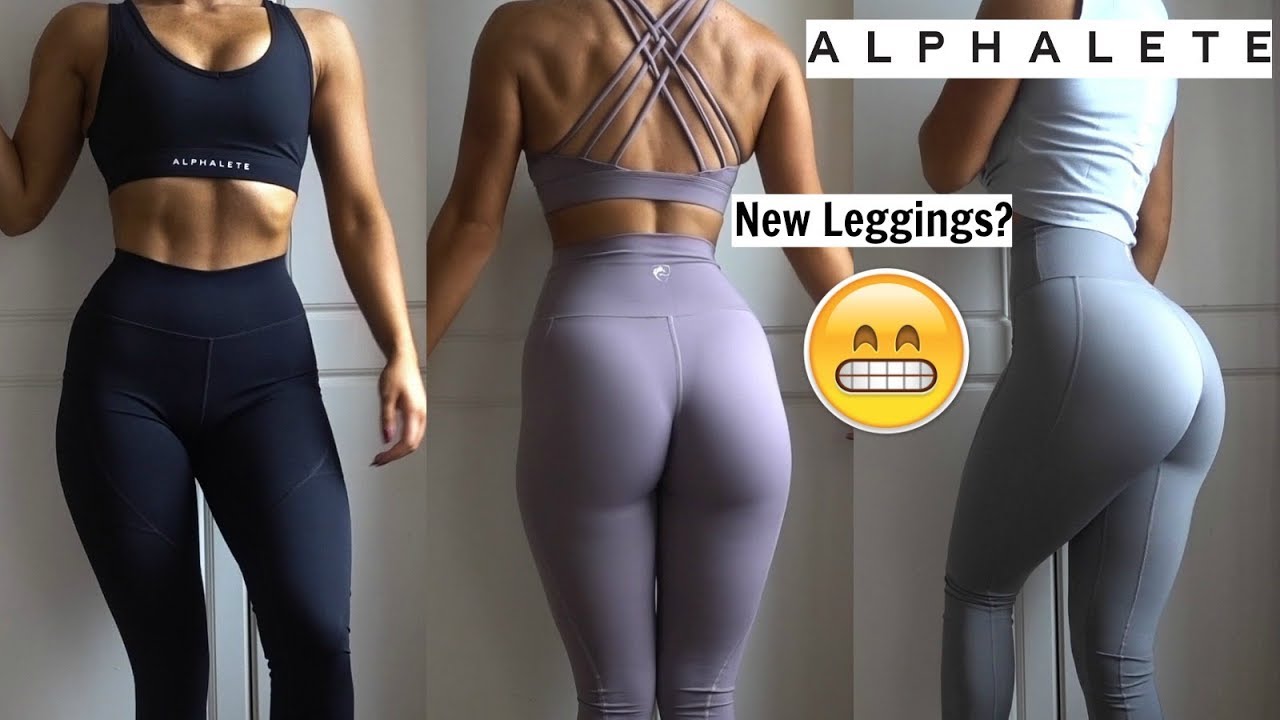 BRUH IN-DEPTH ALPHALETE AMPLIFY CONTOUR LEGGINGS TRY ON HAUL