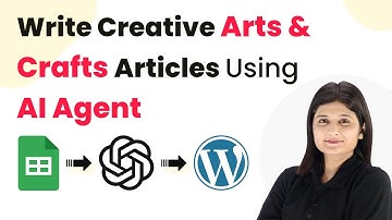 How to Write Creative Arts & Crafts Articles Using AI Agent