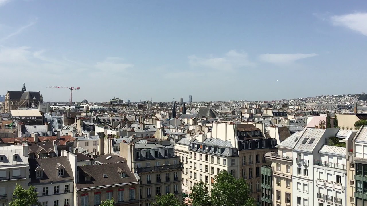 Vue de Paris. Centre Pompidou.