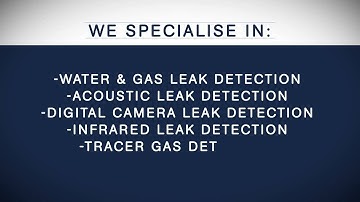 Leak Detection Services "Water Leak Detectors" Water Leaks Melbourne