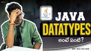 Java Data Types in Telugu