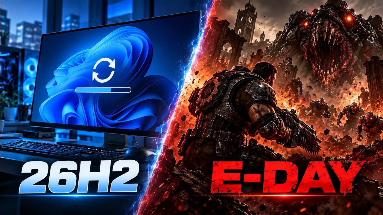 Miniatura de Windows 11 26H2 YA ESTÁ AQUÍ… y Gears of War: E-Day viene con TODO