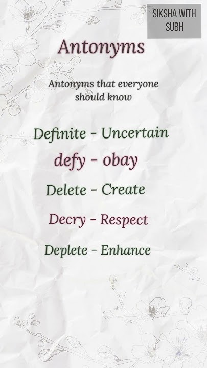 Antonyms Words In English 20 Antonyms Words Most Common And Useful antonyms-words-in-english-20-antonyms-words-most-common-and-useful