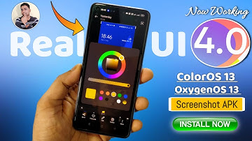 Realme UI 4.0 New Screenshot Install Now | Realme UI 4.0 System Apps | ColorOS 13 Screenshot APK