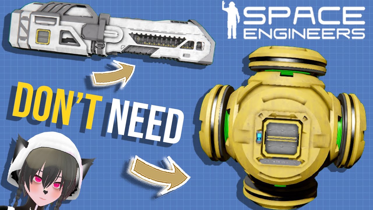 How to Make a Railgun Ship Without Many Reactors - Space Engineers Ship ...