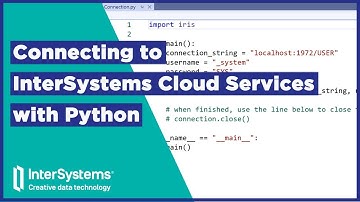 Connexion aux InterSystems Cloud Services avec Python