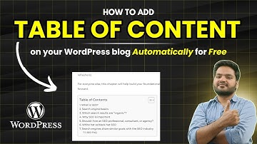 How to Create a Table of Content in WordPress Posts and Pages | Easy Table of Contents WordPress