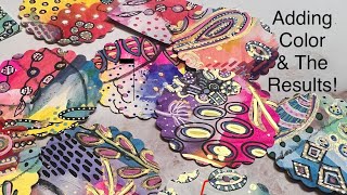 Whimsical Watercolor Circles: Adding Color & Final Results- A Mixed Media Mini Masterpiece Part 3