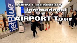 JFK INTERNATIONAL Airport Walking Tour/Departure Walk /New York