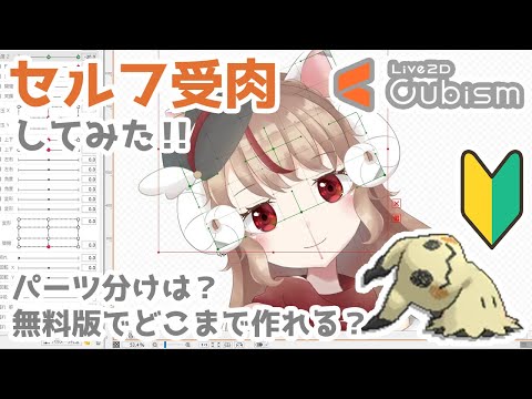 【セルフ受肉】Live2Dで正面絵を動かしてみた