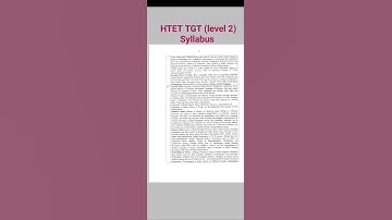 HTET 2023 TGT (level 2) PART II Syllabus #shorts #short #shortvideo #htet #exam @subhutimiss3420