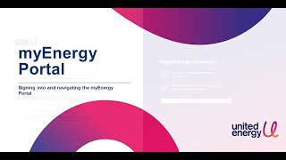 How to sign into and navigate the myEnergy Portal