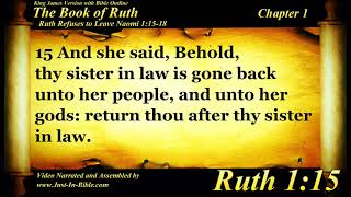 Ruth Chapter 1 - Bible Book 08 - Holy Bible Audio Text - King James Read Along Bible