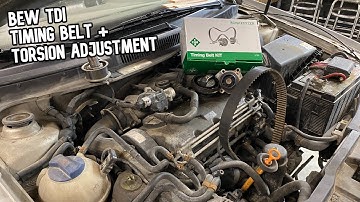 BEW TDI Timing belt replacement and Torsion Value adjustment