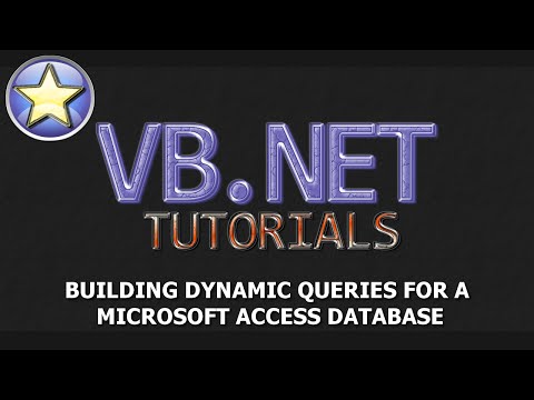 VB.NET Tutorial - Dynamic Queries With An Access Database