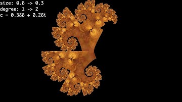 Orbit trap fractal animation - more degree variations