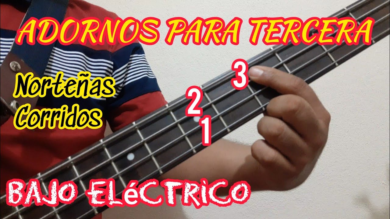 ADORNOS para pasar de Primera a TERCERA en Bajo Eléctrico / Tutorial Adornos Norteños