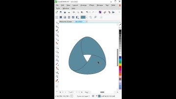 Logo Design corelDraw 2022 #shorts #coreldrawtutorial #logotutorial