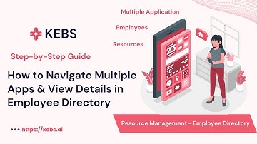 How to Navigate to various application in KEBS Resource Management - Step by Step guide | PSA Tool |