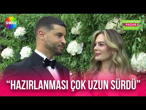 Berk Oktay ve Yıldız Çağrı Atiksoy, Eda Ece'nin düğününde gözleri kamaştırdı!