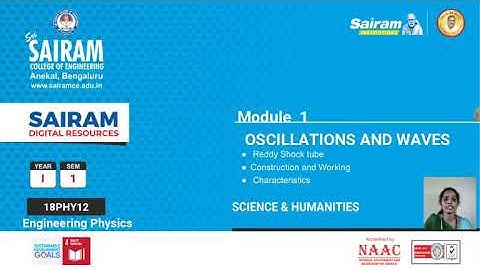 Lecture Video_18PHY12_Module 1_Reddy Shock Tube_Sireesha A J