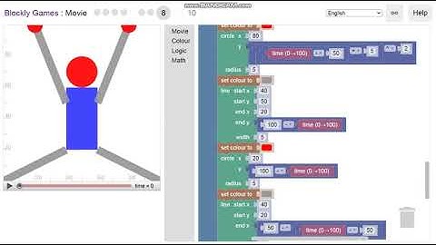 Blockly Games Movie level 8