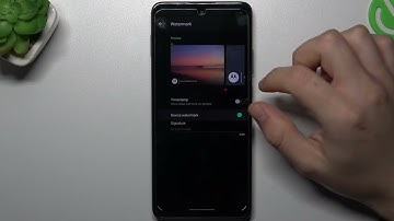 How to Set Up Custom Watermark in Motorola One 5G Ace - Sign Photo with Custom Watermark