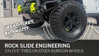 GREAT TIRES, BUT NOISY  37'x13.5 Cooper Discovery STT Pro Tires on Stock Rubicon Wheels