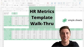 HR Metrics Excel Template Step-by-Step Video Tutorial by Simple Sheets
