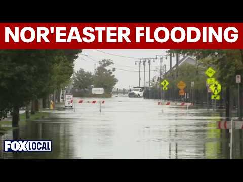 Nor’easter floods LI coast: Ferries suspended as locals brave storm