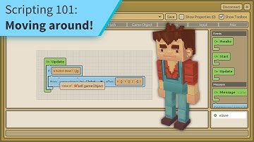 CraftStudio Visual Scripting - Moving a character with the arrow keys