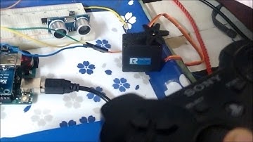 Dc motor and Servo motors controlled by ps3 controller using arduino