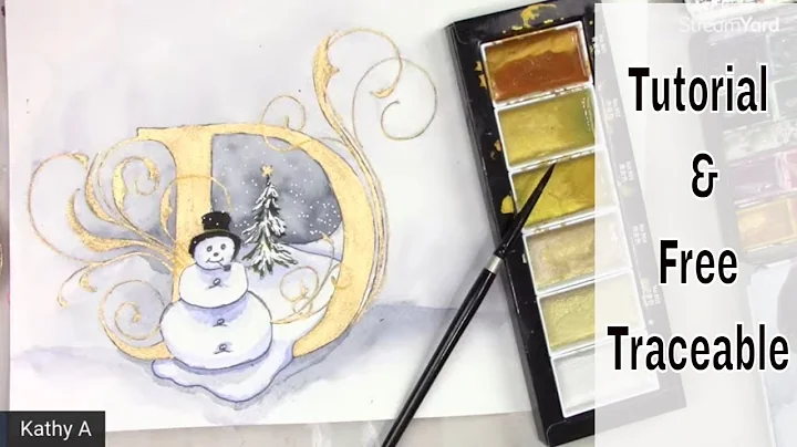 Illuminated Letter 'D' Tutorial in Watercolor