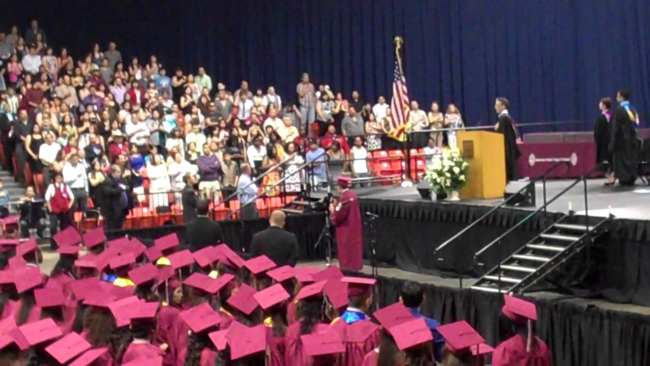 Gabriel GonzalezMorton East GraduationNatioinal Anthem YouTube