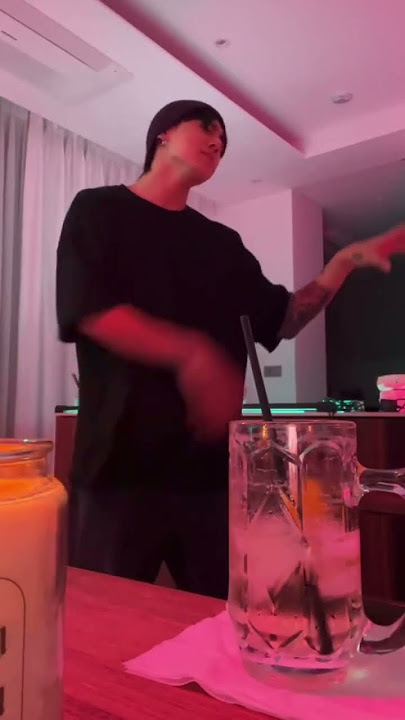 JK putting on a full show in his kitchen - Slow Dancing by V