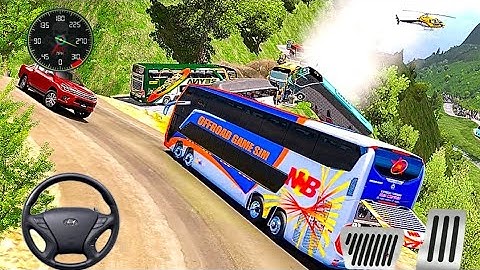 Mountain Climb Bus Racing 3D - Ultimate Offroad Bus Driving Simulator - Android GamePlay