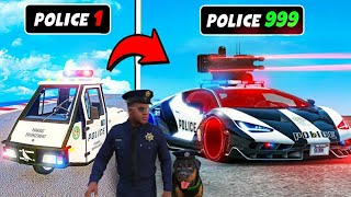 Franklin Upgrading POLICE CARS to GOD POLICE CARS in GTA 5 | CHOP Police Officer | Lovely Gaming