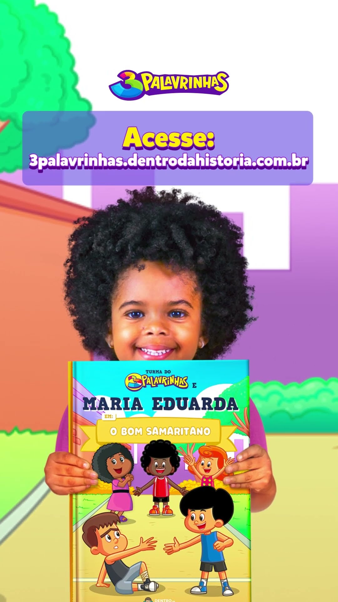 Que tal ensinar ao seu pequeno sobre amor, fé e gentileza com os livros do 3 Palavrinhas?