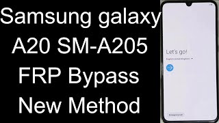 Samsung A20 FRP Bypass New Method 2020 l Samsung A205 Google account Remove