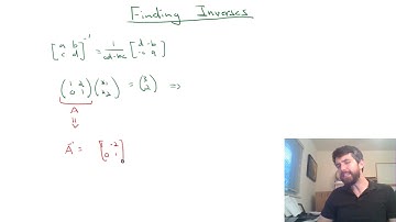 Finding inverses to 2x2 matrices is easy!