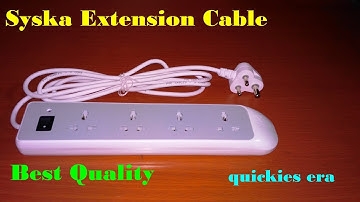 syska extension cable !! UNBOXING and HANDS ON.