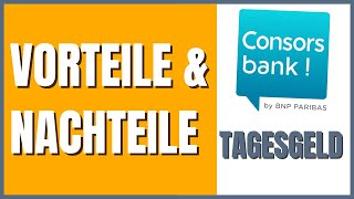 Hat die Consorsbank ein Tagesgeldkonto?