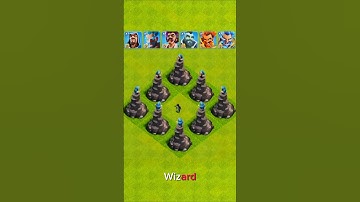 1 Lever Wizard Tower VS Every Max Wizard #shorts #coc #clashofclans #wizard #wizardtower #Gaming