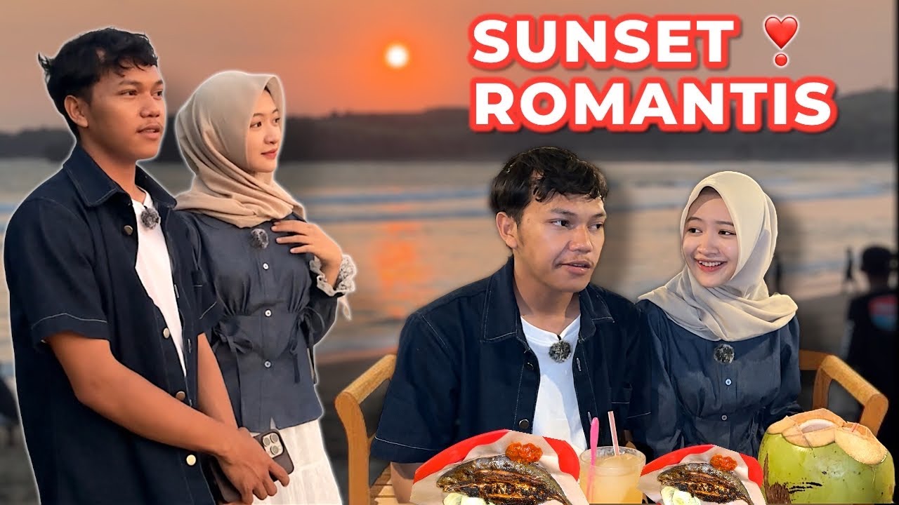 Zulfa Lanang Ajak Mbak Putri Menikmati Senja di Pantai Serang Blitar !!❤️🥰