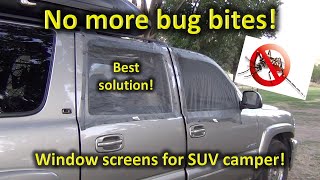 Review of car window screens for SUV campers