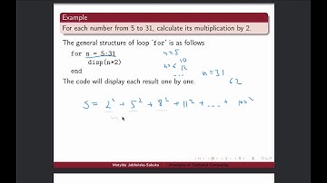 Intro to MATLAB - Week 1 - The for-loop