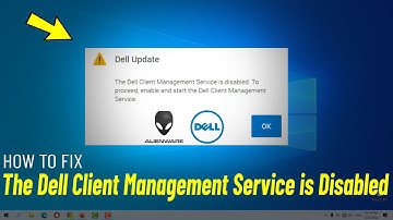 Fix The Dell Client Management Service is Disabled | How To Solve Dell Update Tool Error