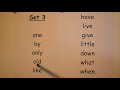 Jolly Phonics Tricky Words Phase 3.